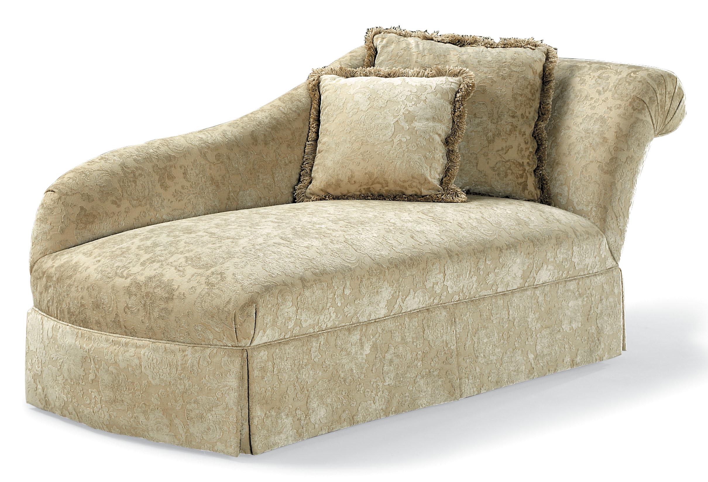 Fairfield Sofa Accents Traditional Chaise with Rolled Back and Skirt